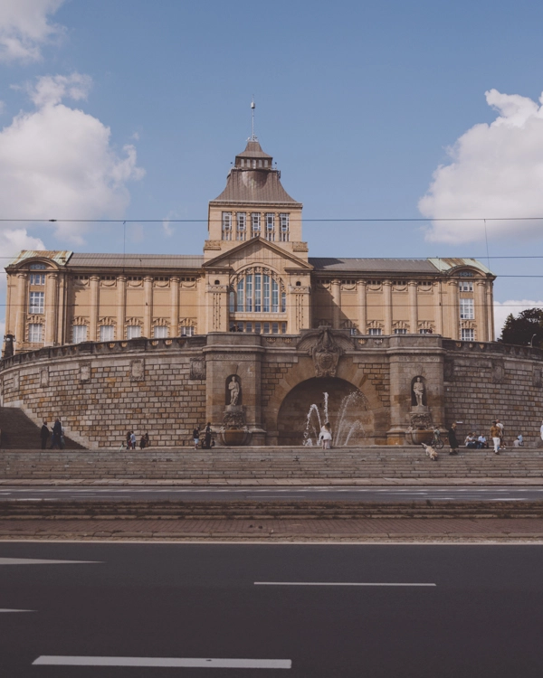 Looking from afar at the National Museum