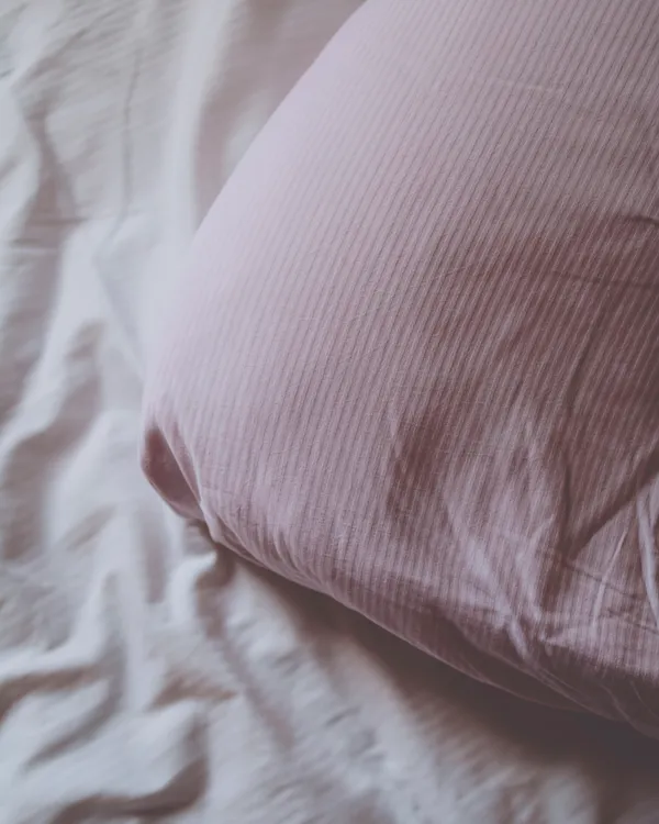 Hotel room cozy pillow