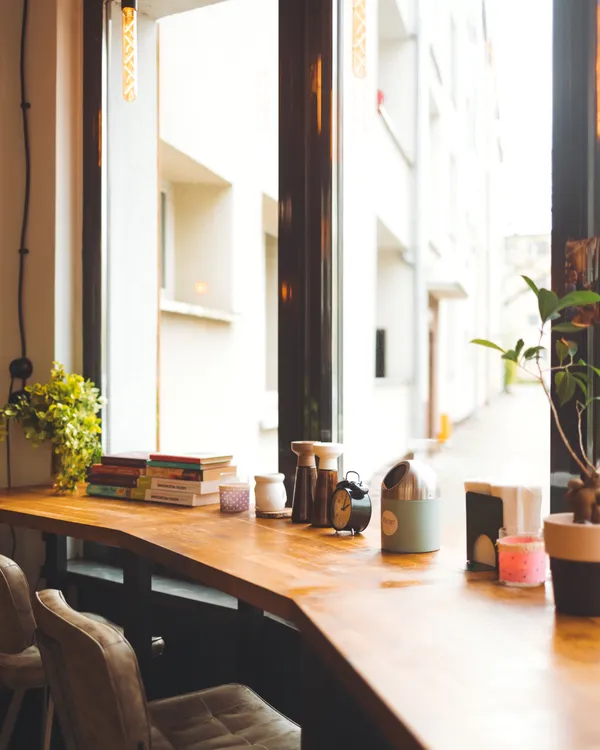 Cozy seats in cafe