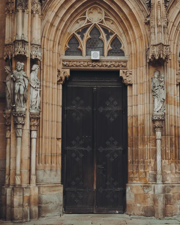 The main entrance of the Cathedral