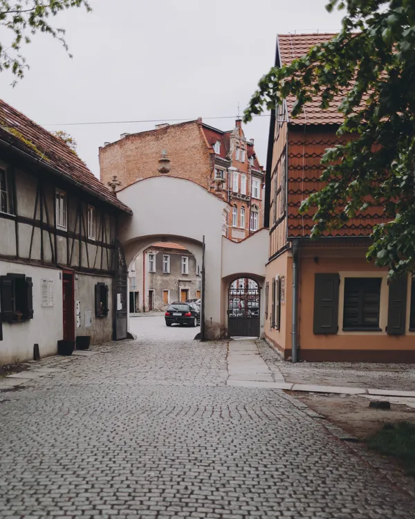 entrance and exit to the park Of The Church