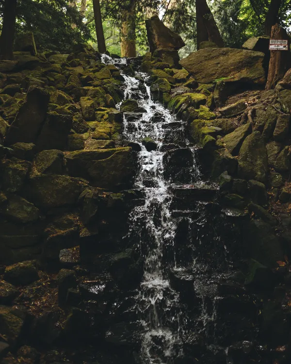 Szczawno-Zdroj waterfall