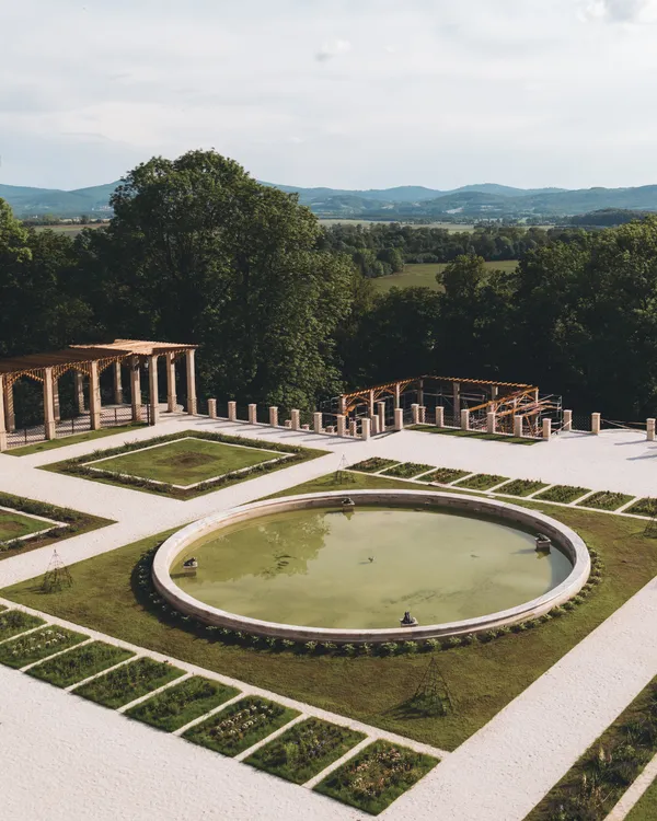 View on the palace garden