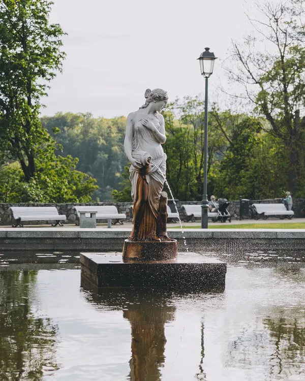 Fountain Near Ksiaz Castle