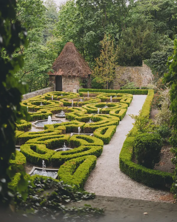 Ksiaz Castle terrace